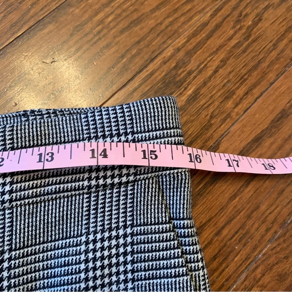 FRAME WOMEN'S BLACK WHITE HOUNDSTOOTH WOOL BLEND ANKLE TROUSERS PANTS - NWT - Picture 9 of 15